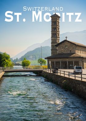 St Moritz leaning tower