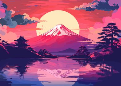 Japan Beautiful Sunset