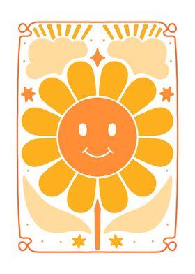 Happy Boho Sun Flower