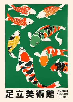 Koi Fish Museum Poster