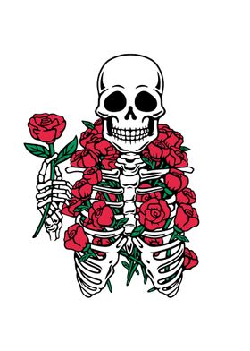Romantic Rose Skeleton