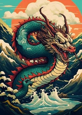 Dragon Japanese Wave