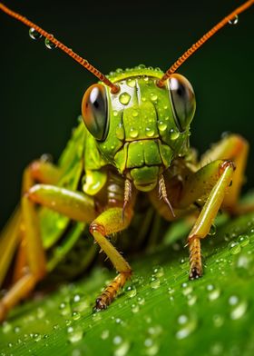 Wet Grasshopper