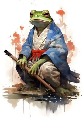 Warrior Toad Samurai Frog
