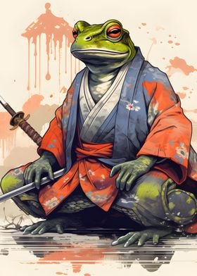 Frog Samurai Toad Samurai