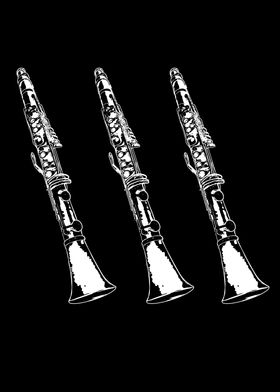 Retro Clarinet Player Gift