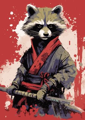 fox samurai animal