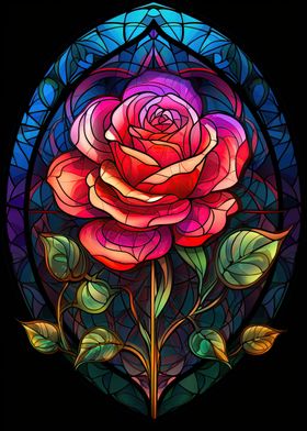 A Framed Red Rose