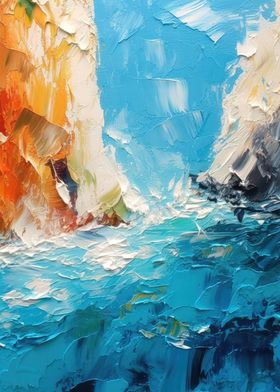 Cliffs Oilpainting