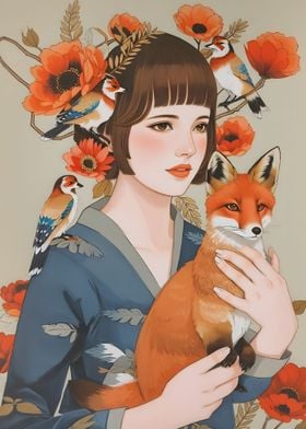 Fox and Girl