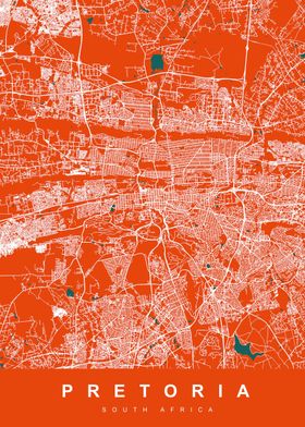 MAP PRETORIA SOUTH AFRICA