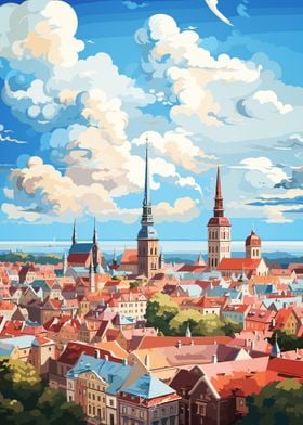 RIGA Oil Painting