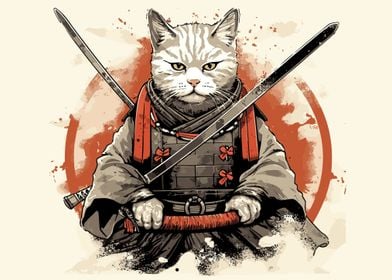 samurai cat  japan