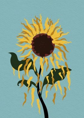 Vintage Sunflower fall out