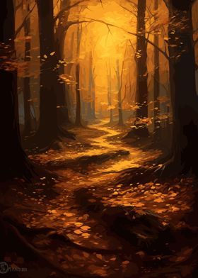 Beautiful Autumn Forest