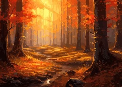 Beautiful Autumn Forest