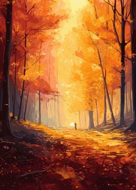 Beautiful Autumn Forest