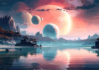 Planet Paradise Landscape