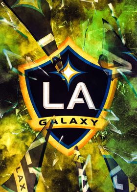 LA Galaxy Broken Glass 