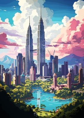 KUALA LUMPUR Oil Painting