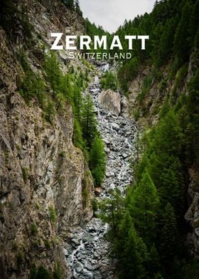 Zermatt Mountain river