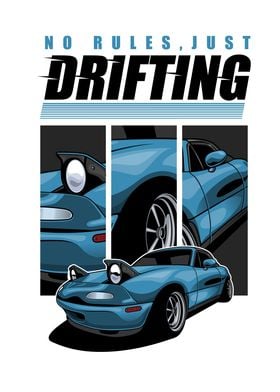 No Rules Just Drifting car