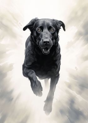 Running Black Dog