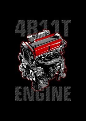 4B11T Engine Super Car