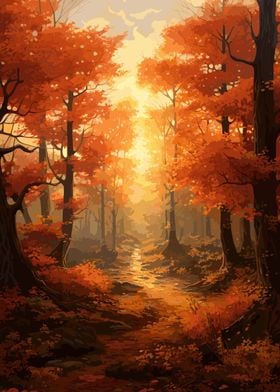 Beautiful Autumn Forest