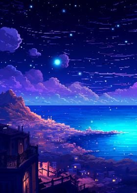 Mediterranean Night Pixel