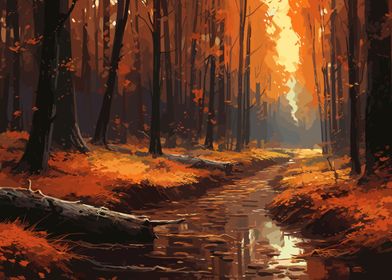 Beautiful Autumn Forest