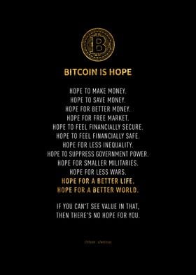 Bitcoin Is Hope Motivation