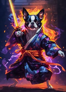 Fighters Boston Terrier