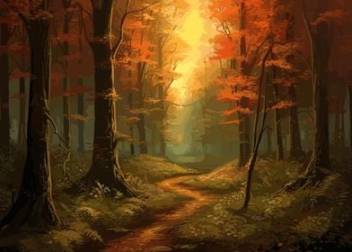 Beautiful Autumn Forest