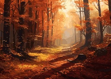 Beautiful Autumn Forest