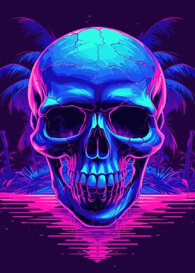 Skull Synthwave