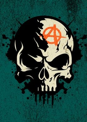 ANARCHY SKULL GREEN