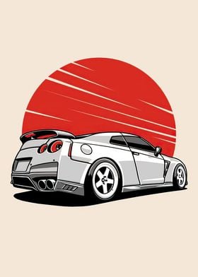 minimalist gtr car