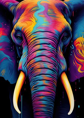 Colorful Elephant Animals