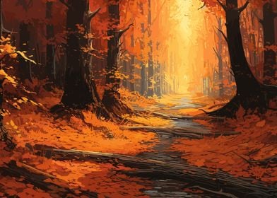 Beautiful Autumn Forest