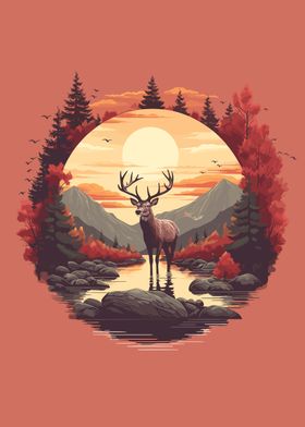 deer realistic art style