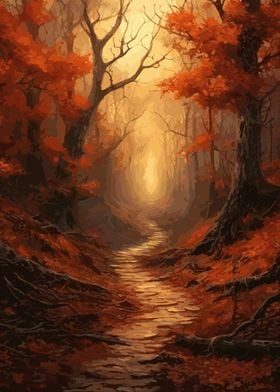 Beautiful Autumn Forest