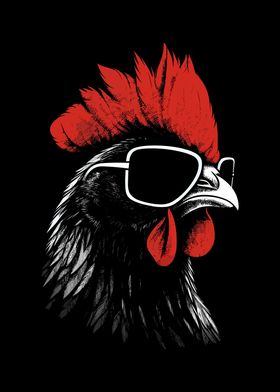 Chicken Sunglasses Cool