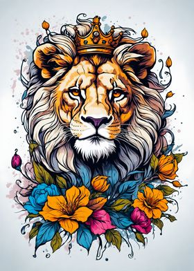 Lion Floral