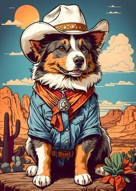 Australian Shepherd Cowboy