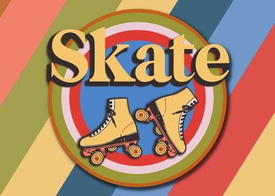 Retro Skate Sign 