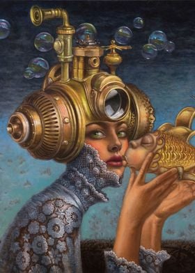 Steampunk woman