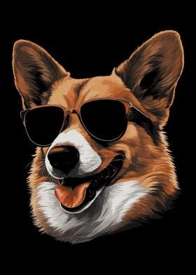 Corgi Sunglasses Cool