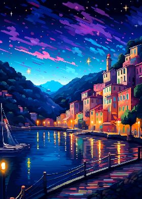 Italy Travel Pixel Art