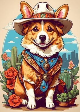 Corgi Cowboy